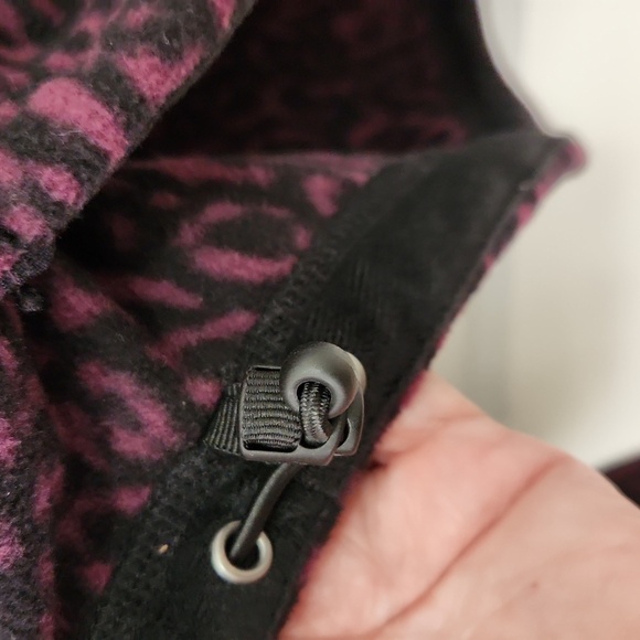 Harley-Davidson Women's Purple Cheetah Print Fleece Jacket Size Medium - Picture 10 of 12